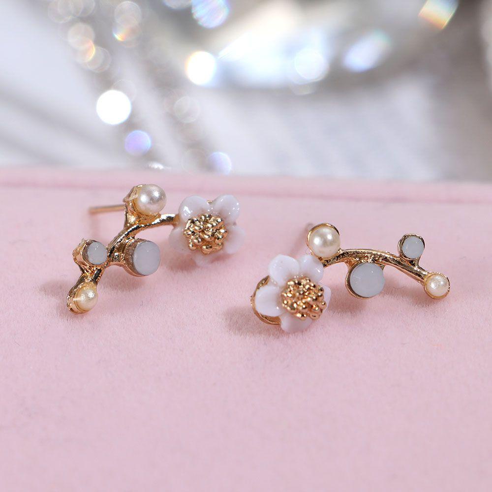 Khuyên Tai Hình Hoa Vỏ Sò Đơn Giản Thanh Lịch Cho Nữ