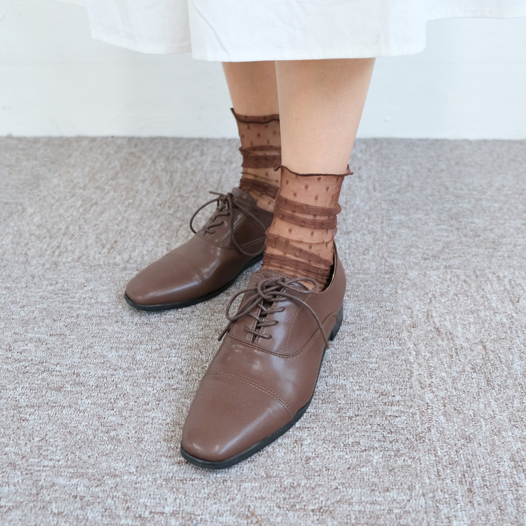 Mesh dot socks - tất lưới chấm bi xinh xắn Hàn Quốc