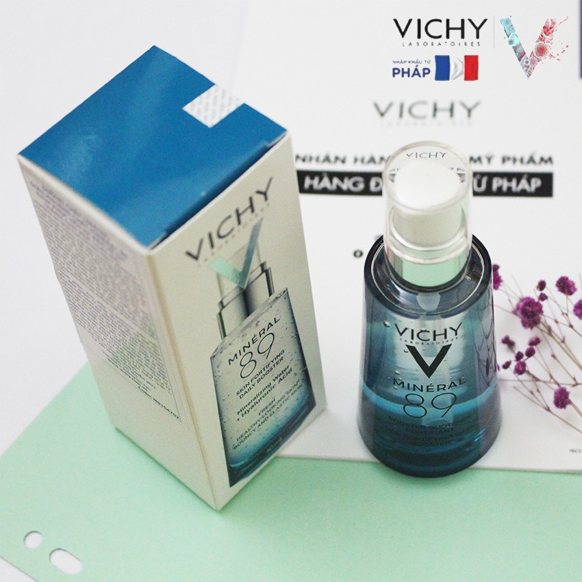 [NHẬP KHẨU-TEM PHỤ] DƯỠNG CHẤT KHOÁNG CÔ ĐẶC VICHY MINÉRAL 89 PHỤC HỒI VÀ BẢO VỆ DA 50ML