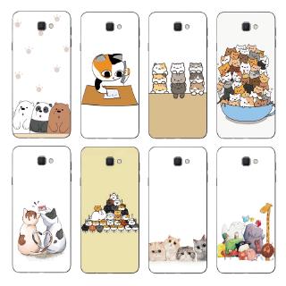 Ốp TPU mềm mại họa tiết mèo gấu dễ thương cho Samsung Galaxy J5 Prime / J7 prime / On 7 2016
