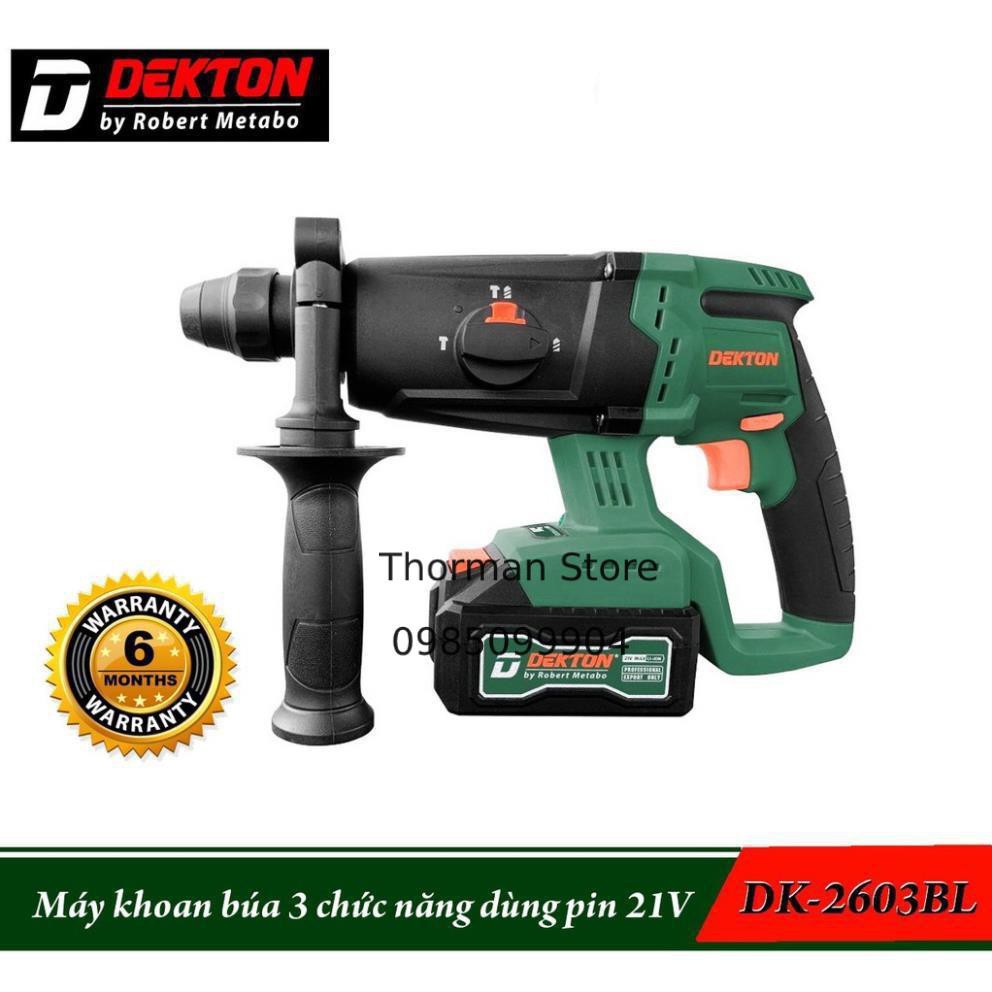 Máy khoan bê tông dùng pin 21V Chính hãng Dekton DK-2603BL