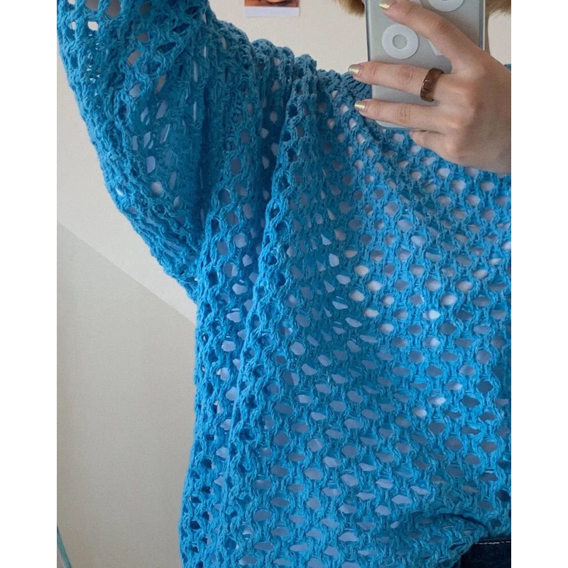 Áo sweater tay dài dáng rộng dễ phối đồ hàng mới dành cho bạn nữ