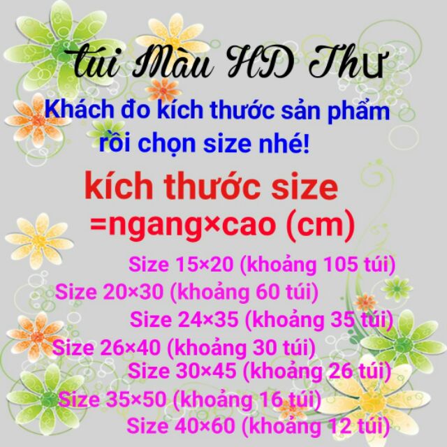 2kg túi nilon màu HD nhám đóng gói hàng (màu đỏ/vàng/xanh)