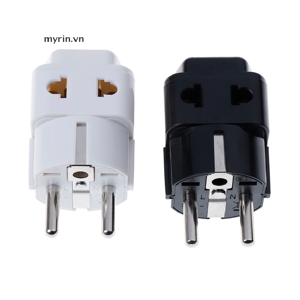 Phích Cắm Chuyển Đổi Từ 1 Sang 2 Cổng Cắm 5mm UK / US / EU / AU 2 / 3 Chấu Tiện Dụng