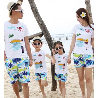 Combo 04 bộ gia đình đi biển