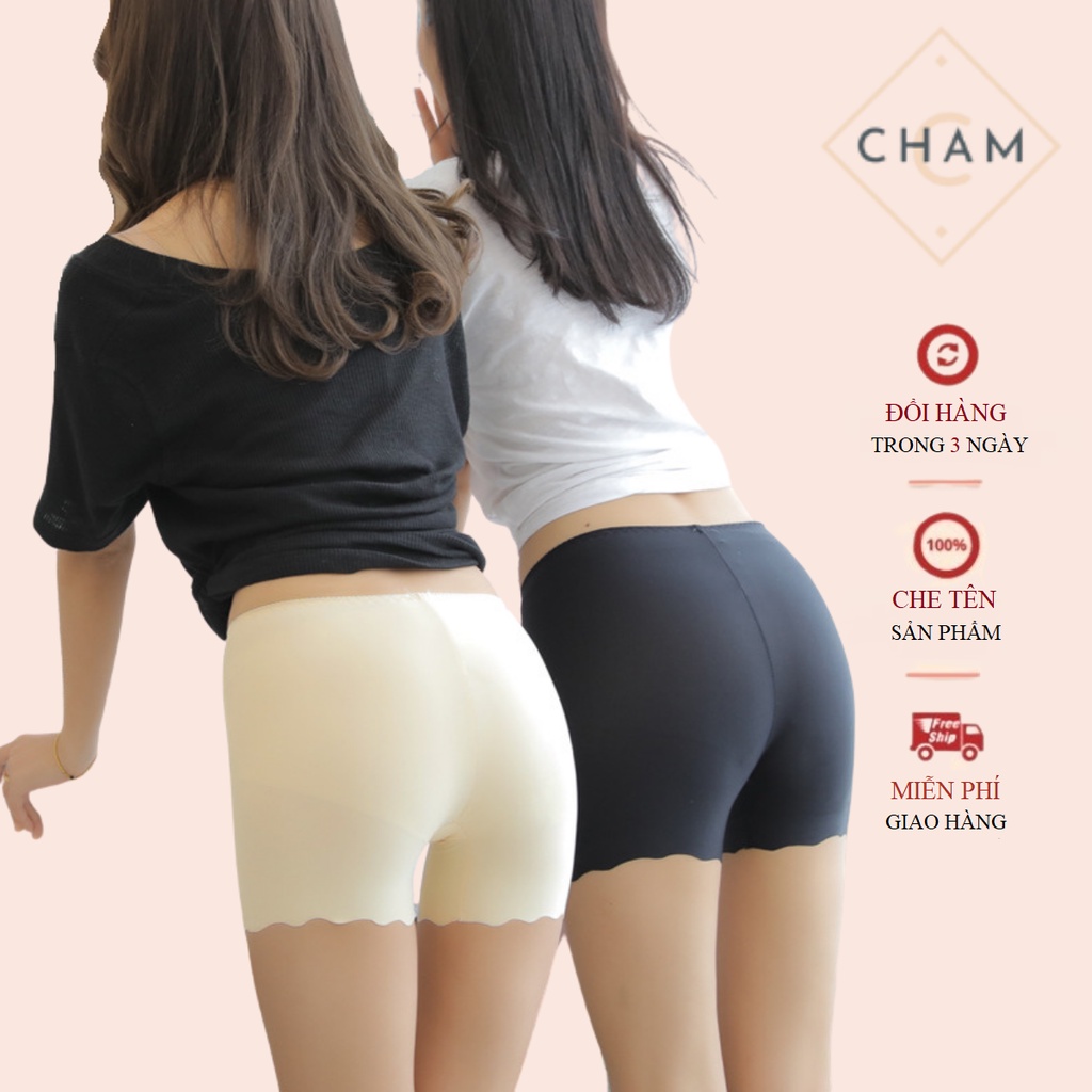 Quần Lót Nữ Đùi Su CharmAiry quần mặc váy không viền may lượn sóng 889