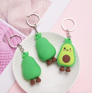 Móc khóa cao su Avocado Smile
