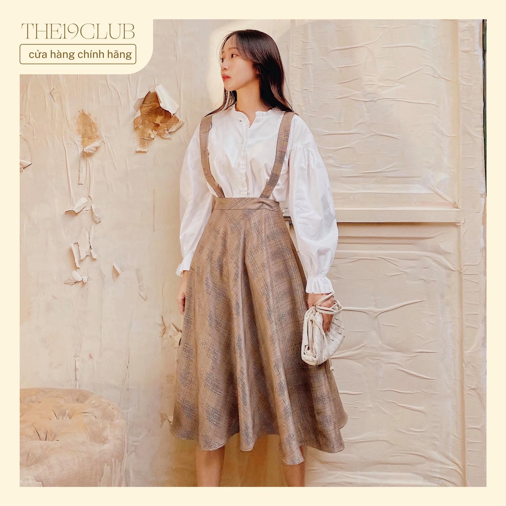 THE19CLUB - Chân váy yếm dáng dài có dây điều chỉnh - Madison Skirt
