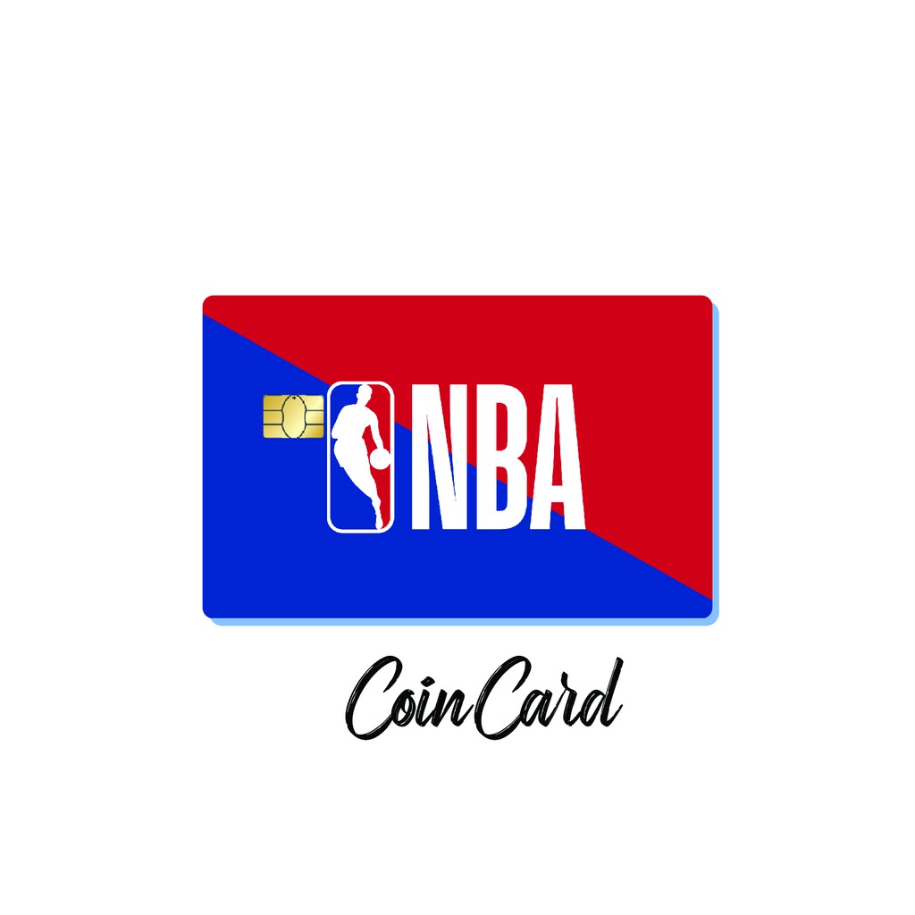 Bóng rổ NBA  (Miếng dán trang trí thẻ Ngân Hàng - ATM - Thẻ chung cư - Decal) Tự thiết kế COINCARD