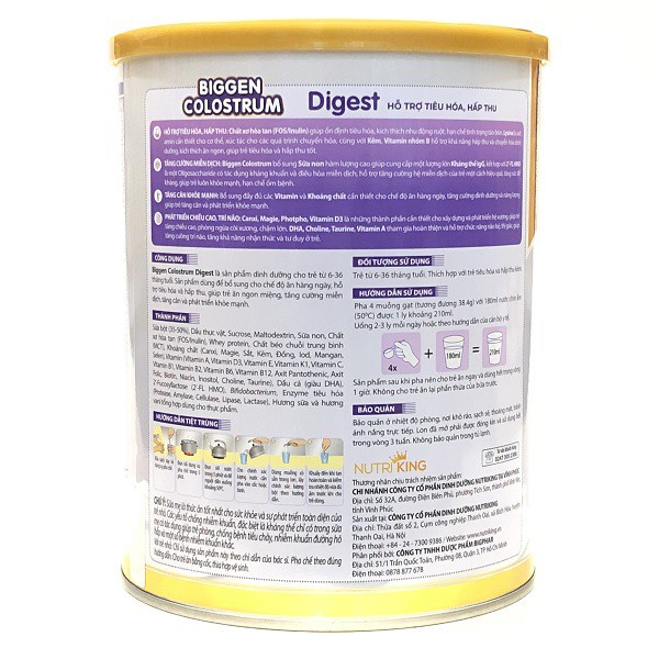 BIGGEN COLOSTRUM PEDIA: SỮA NĂNG LƯỢNG CAO CHO TRẺ SUY DINH DƯỠNG