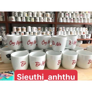 Cốc sứ in tên-cốc in tên riêng Gốm Bát Tràng nổi tiếng. Nhận đặt cốc Tên theo yêu cầu