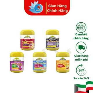 Kẹo dẻo Nature’s Way Kids Smart Vita Gummies cho bé - Hộp 60 viên