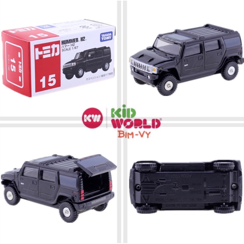 Xe mô hình Tomica Box Hummer H2. MS: 622. Tỷ lệ 1:67.