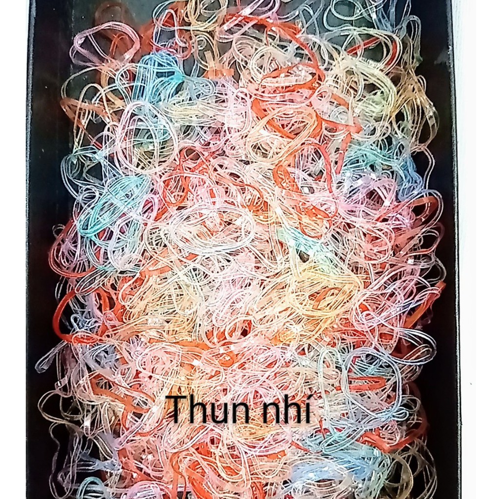 THUN CỘT TÓC ĐEN VÀ NHIỀU MÀU (50gr - 100gr)