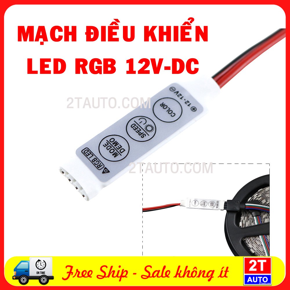 Mạch điều khiển led RGB 12VDC 5050 3528 Smd Led DC 12V - mạch chớp nháy led RGB 12V SKU 133