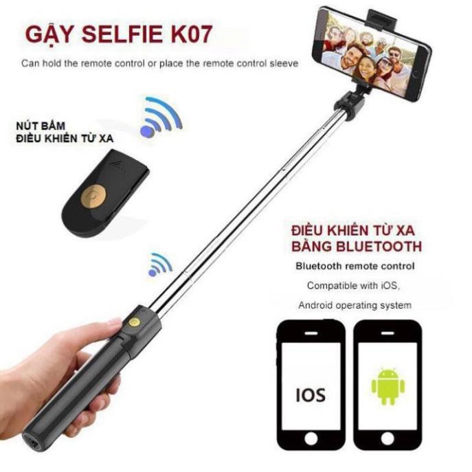 Gậy Chụp Ảnh Kiêm Giá Đỡ Điện Thoại K07 | BigBuy360 - bigbuy360.vn