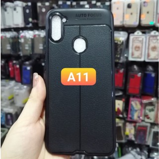 Ốp lưng SamSung Galaxy A11 silicon giả da, chống sốc Auto Focus mới