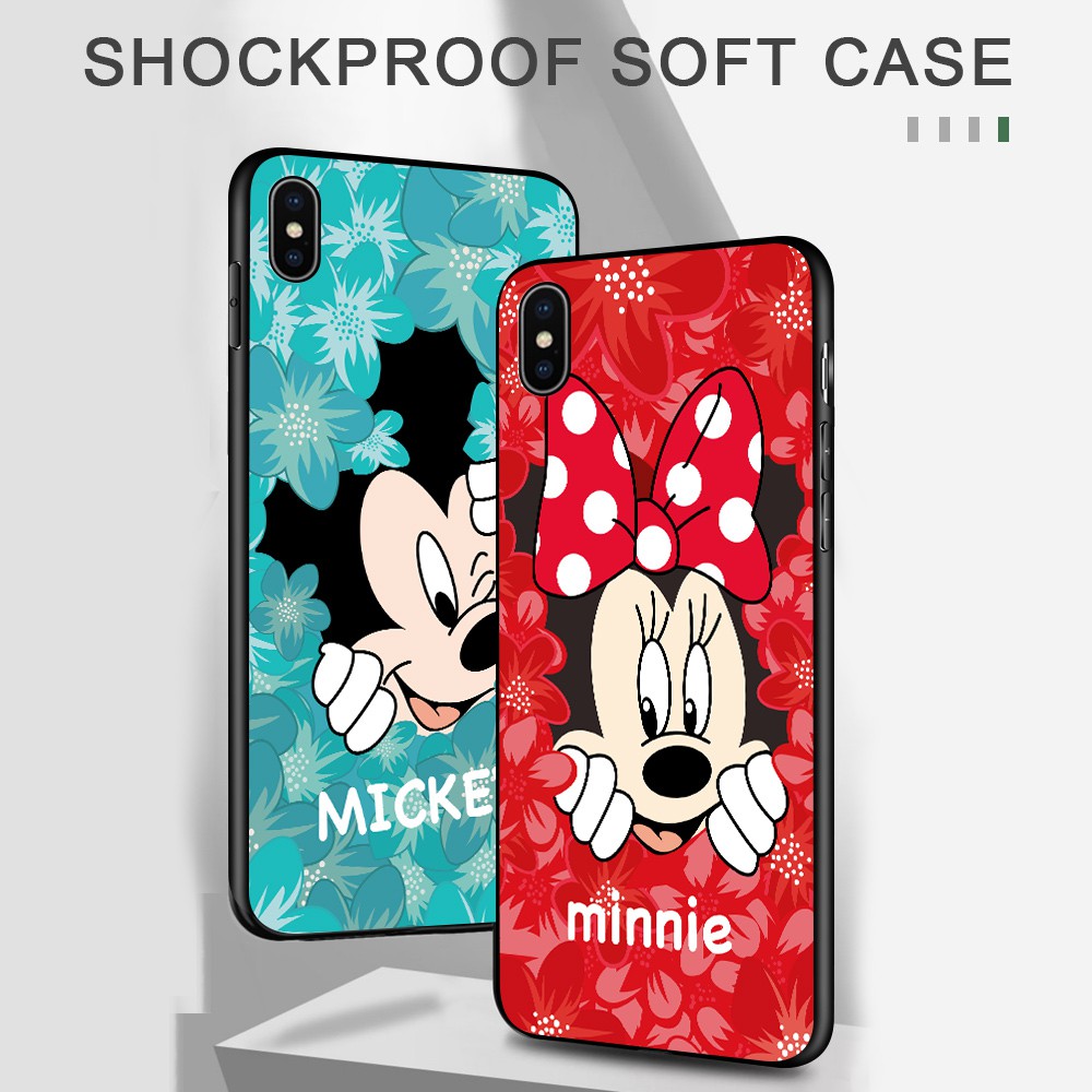 For OPPO A92 A9 2020 A5 2020 A91 A31 A52 A71 A71K A73 A83 Soft Case Silicone Casing TPU Cartoon Cute Mickey Minnie Mouse Phone Case Colorful Full Cover Cases