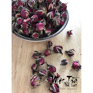 Trà hoa hồng tiểu muội Đà Lạt (hoa nguyên nụ) hộp 130gr