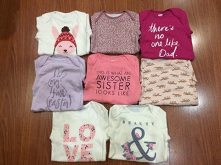 Set 4 Bodysuit Chip Dài Tay Old Navy