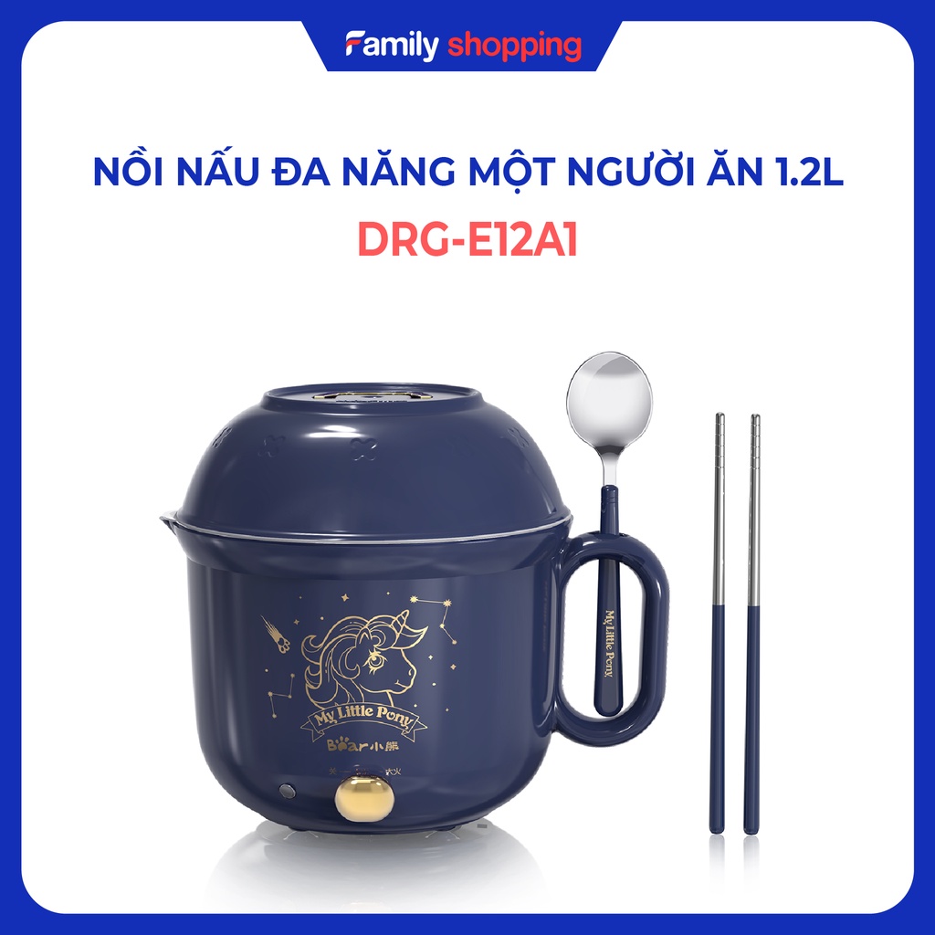 Nồi nấu đa năng một người ăn 1.2L Bear DRG-E12A1 - Hàng Chính Hãng