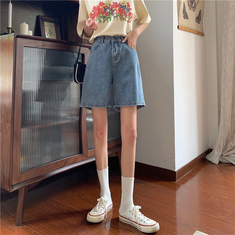 Quần Short Denim Lưng Cao Thời Trang Hàn Quốccb94 Dicount 0k (0D)