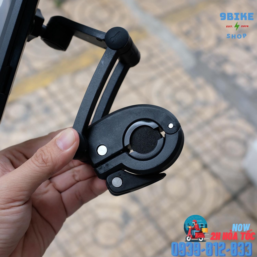 Giá kẹp điện thoại lên ghidong xe đạp chống nước HL-69 Màu đen
