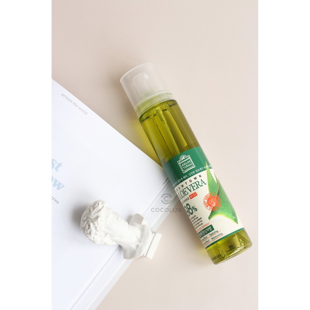 Xịt Khoáng Arumtown Aloe Vera Soothing Mist 118ml-[Cocolux]