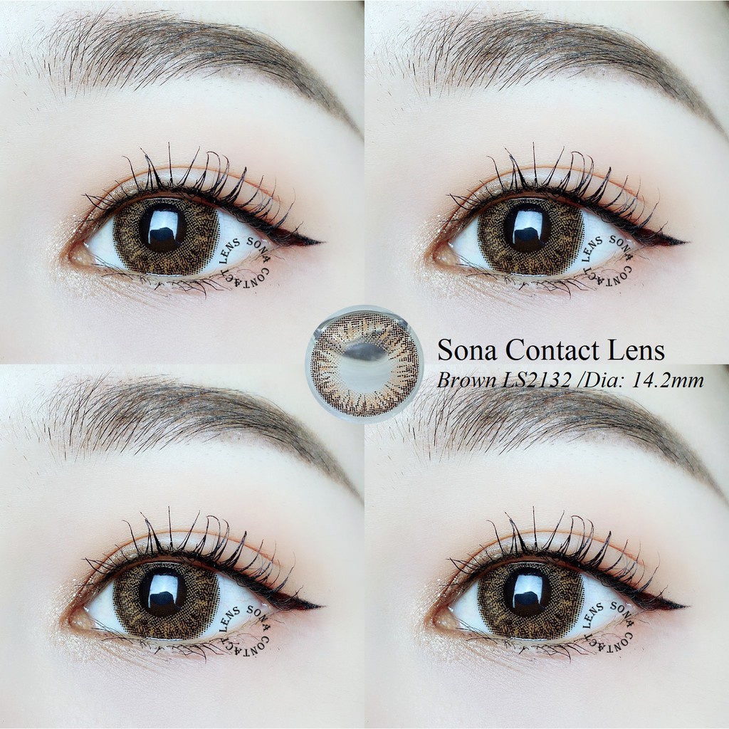 Lens Brown LS-2132 (kính áp tròng Sona Hàn Quốc)