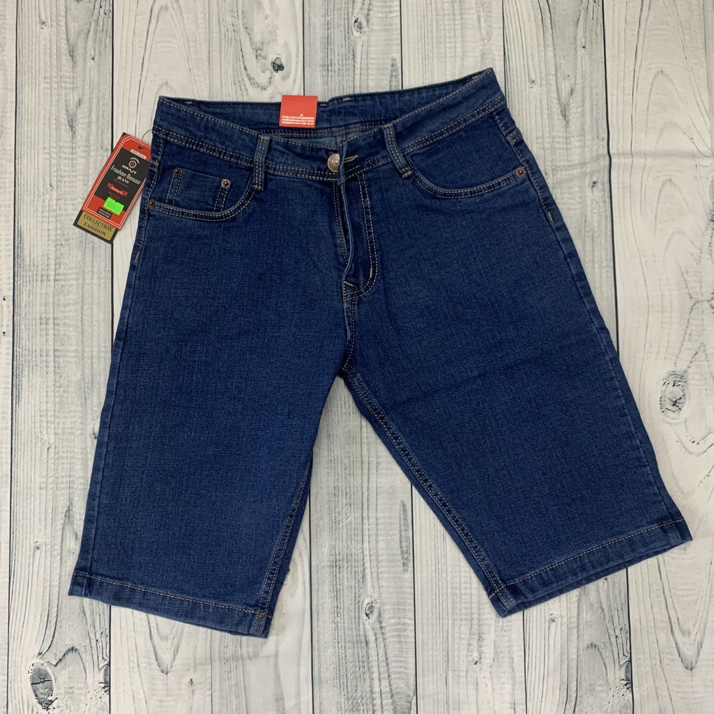 Quần short jean nam ống suông (3 màu: Xanh đen- Xanh nước biển- Xanh nhạt) - Có bigsize- Hình ảnh do shop tự chụp