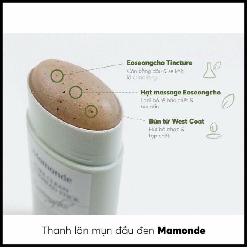 Thanh lăn mụn đầu đen Mamonde Pore clean Blackhead Stick | BigBuy360 - bigbuy360.vn