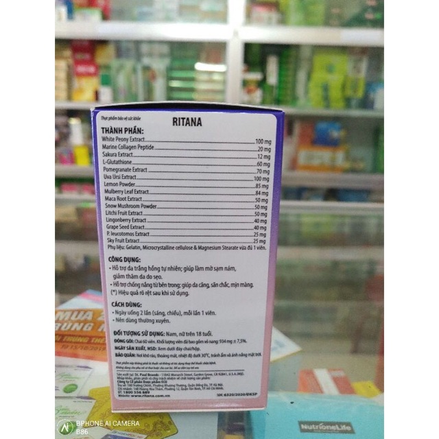 Viên uống trắng da RITANA | BigBuy360 - bigbuy360.vn