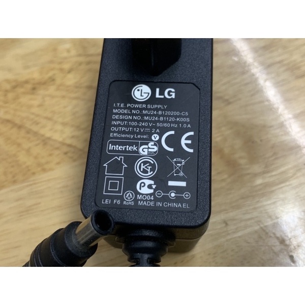 Nguồn màn hình LG 12v 2A chính hãng.