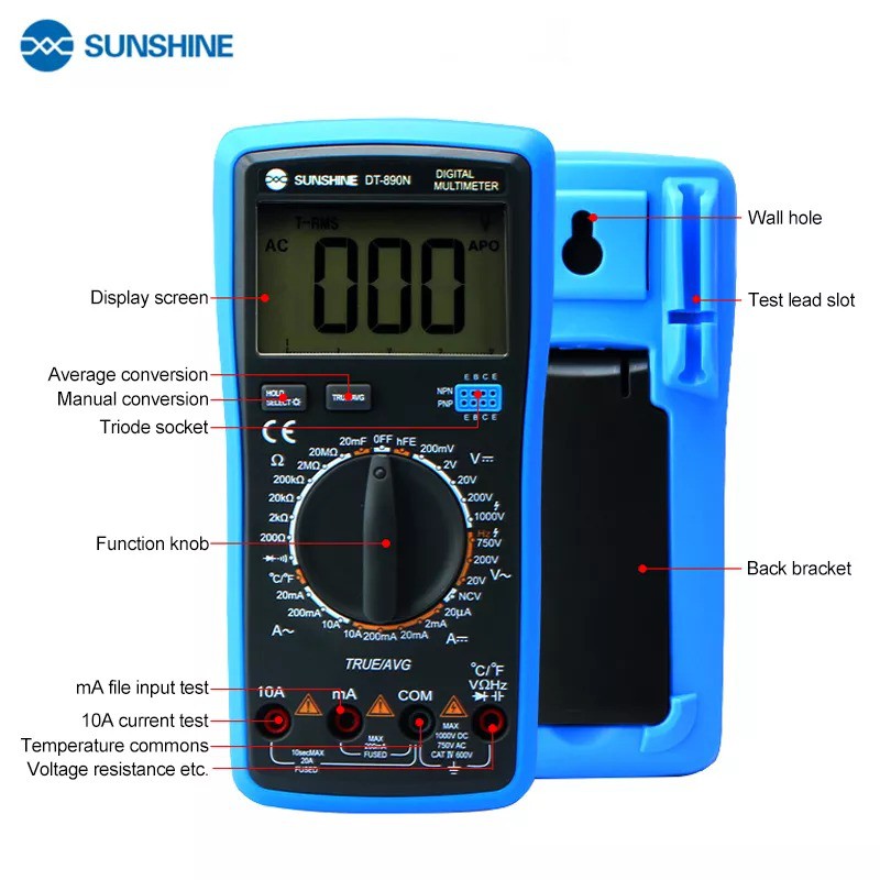 Đồng hồ vạn năng Sunshine DT-890N