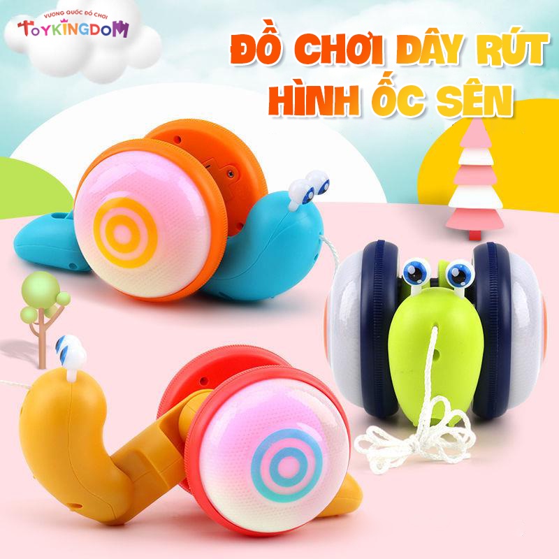Đồ Chơi Hình Ốc Sên Cho Bé - Đồ chơi dây rút hình ốc sên phát nhạc - Đồ chơi vận động cho Trẻ