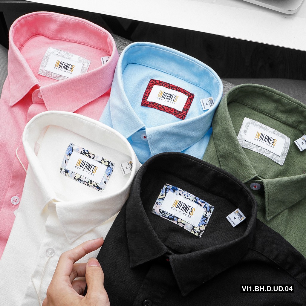 Áo sơmi nam dài tay công sở chất vải linen kiểu dáng thanh lịch trẻ trung DICYDE VI.BH.D.UD.04 siêu mát