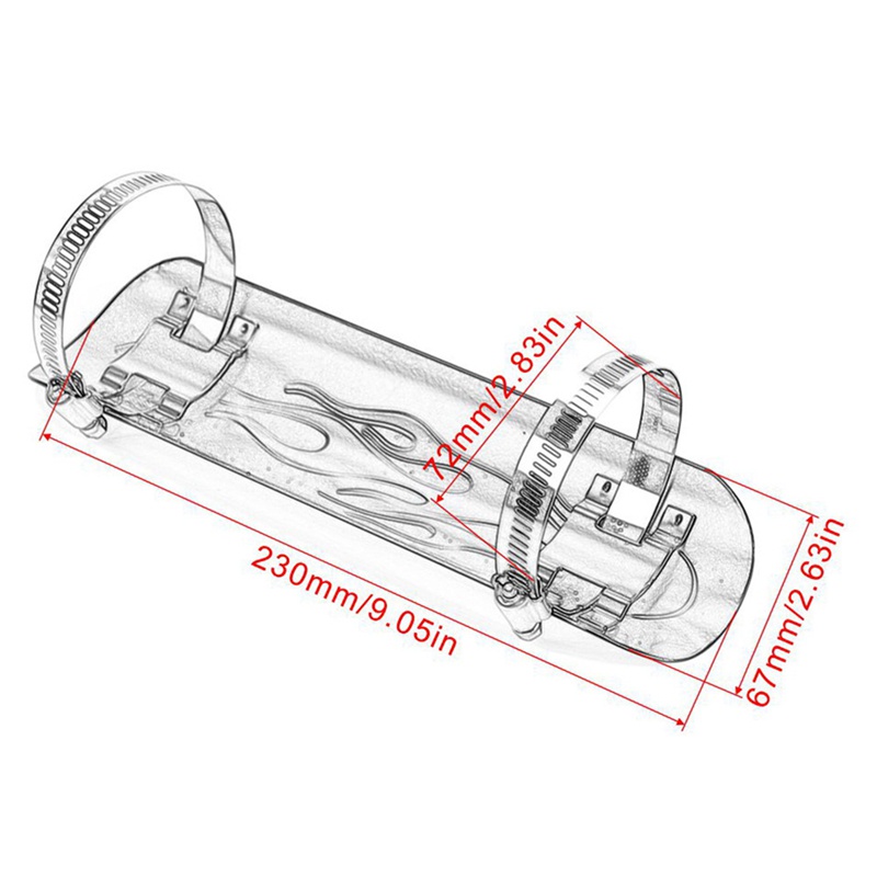 High Quality Motorcycle Exhaust Pipe Heat Insulation Shield for Yamaha Black G8VN | BigBuy360 - bigbuy360.vn