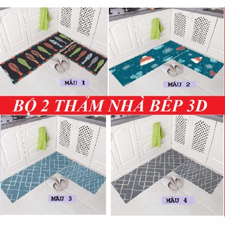 Combo 2 thảm nhà bếp chống trượt