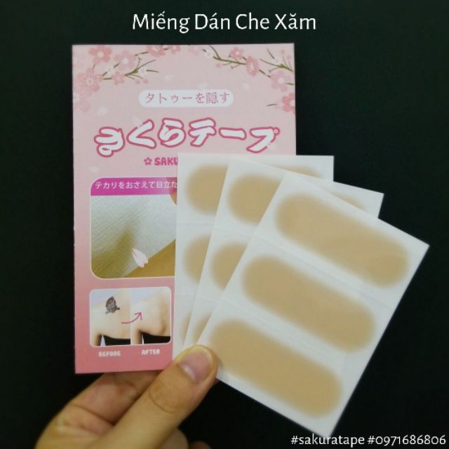 Miếng dán che xăm Nhật Bản Urgo 2,6x7cm che xăm chữ che khuyết điểm nhiều màu da, chống mồ hôi