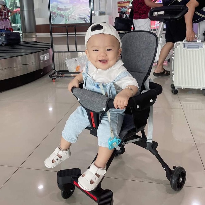 [MẪU Bánh PU đặc dẻo có đàn hồi ] Xe đẩy em bé gấp gọn 2 chiều - Xe đẩy du lịch ,mua sắm tiện lợi cho mẹ và bé