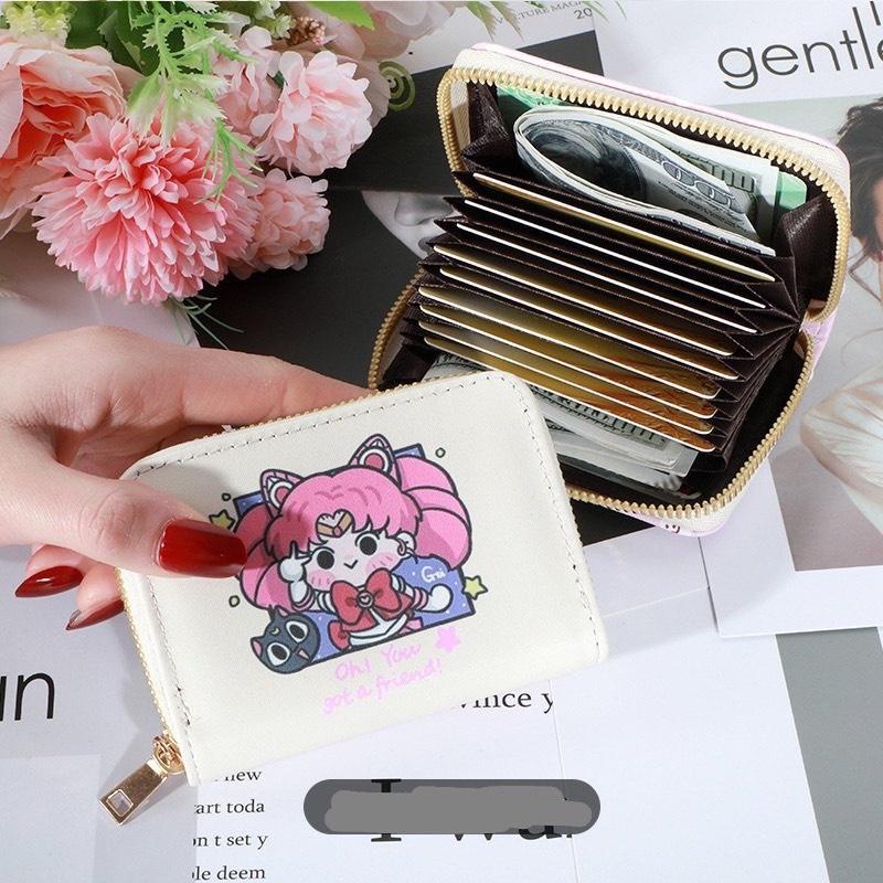 PVN47919 Ví Nữ Mini Cầm Tay Nhỏ Gọn Bỏ Túi Hình Siêu Cute Nhiều Ngăn Có Khóa