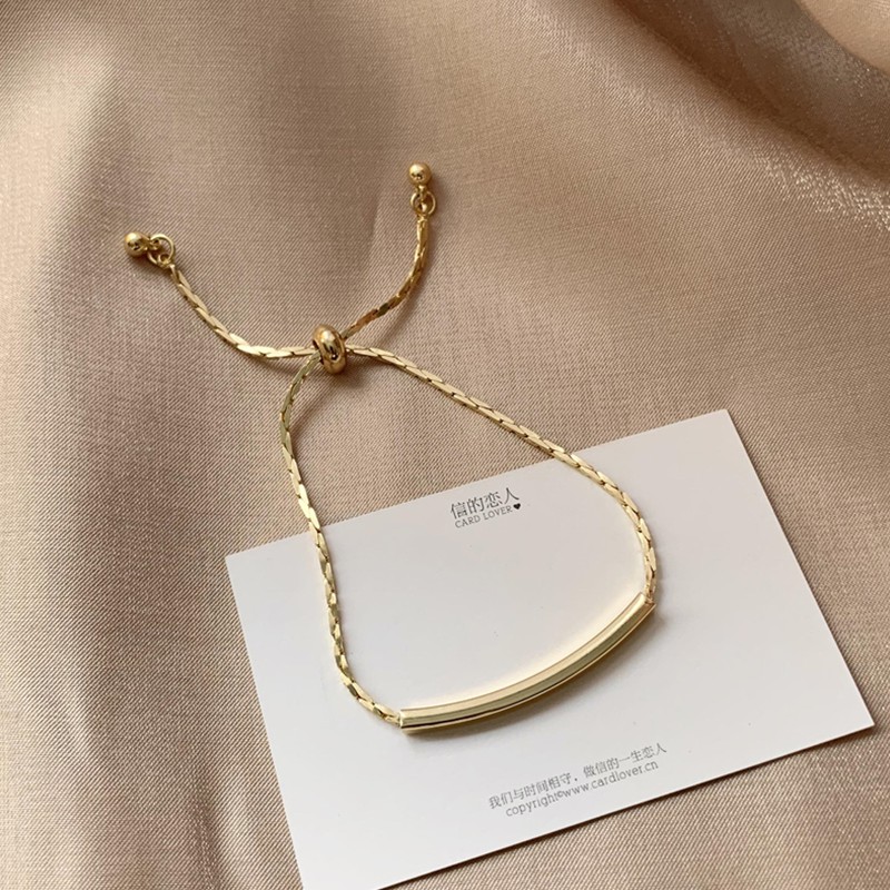 Vòng tay thiết kế giả dây bện tối giản thời trang cho nữ