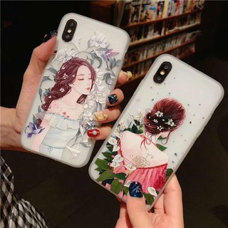 Ốp điện thoại hình cô gái nhiều mẫu mã cho Iphone 6 6s 7 8 7p 8p X XsXr
