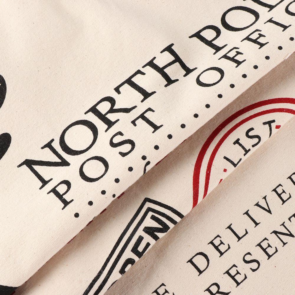 ZAIJIE24 Túi Rút Vải Canvas 19X27Inch In Họa Tiết Ông Già Noel Tuần Lộc Dễ Thương