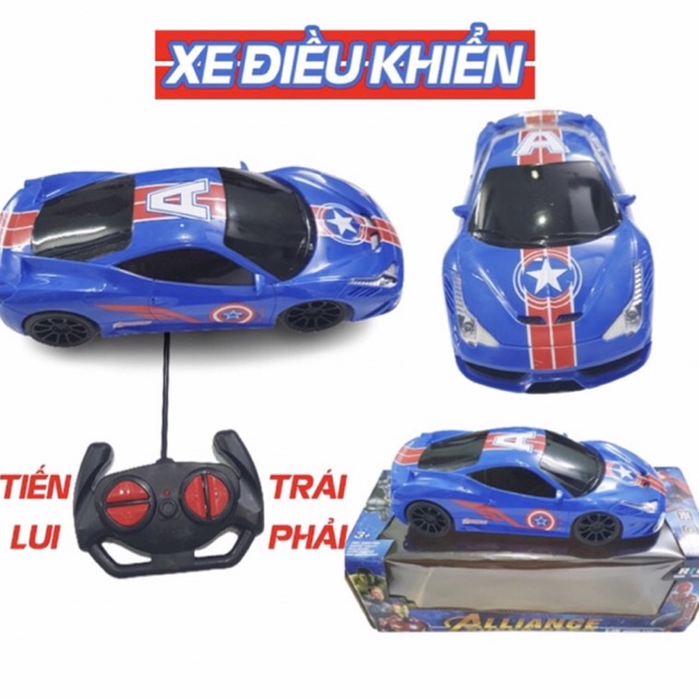 Đồ chơi xe ô tô điều khiển từ xa 4 chiều dùng pin có đèn nhấp nháy, xe địa hình cho bé trai - TiNa’s House