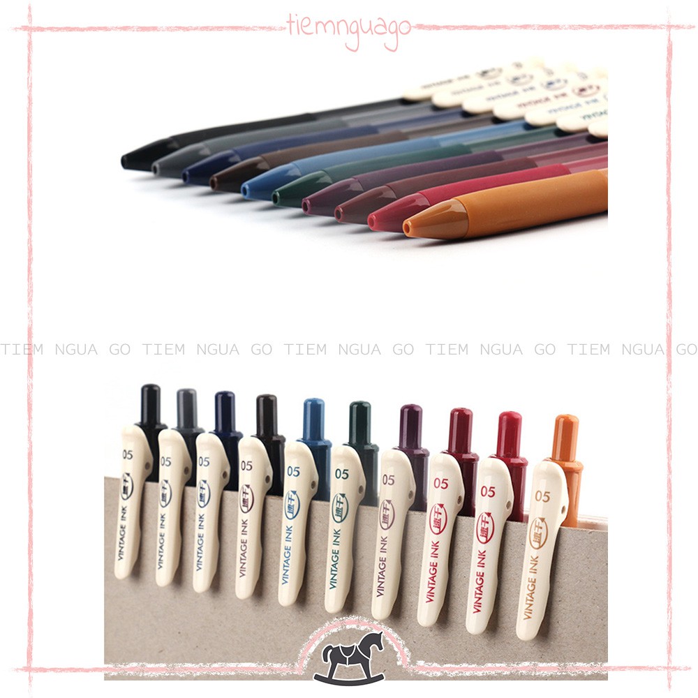 [Mã SKAMLTSM9 giảm 10% đơn 99K] Bút gel DS Vintage Color