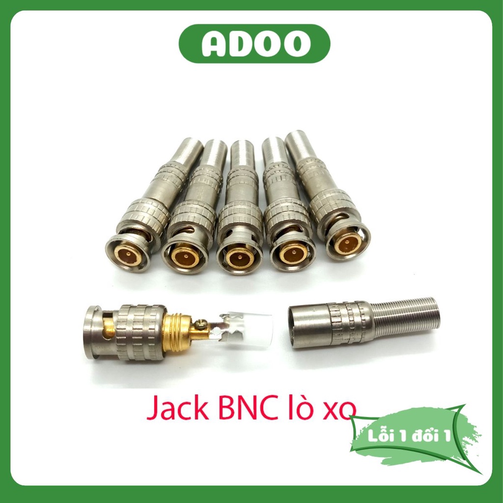 Jack BNC lò xo nối cáp đồng trục cho Camera Jack BNC F5 hàng chất lượng cao ADOO