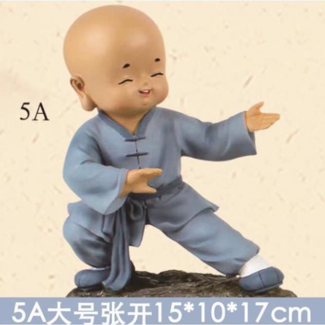Tượng Chú Tiểu Áo Xanh Size Vừa 15cm