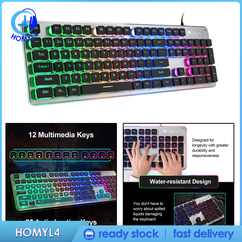 Bàn Phím Gaming Siêu Mỏng Có Đèn Led | BigBuy360 - bigbuy360.vn