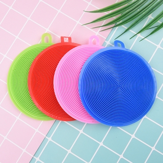 Miếng Rửa Chén Hình Tròn Bằng Silicon